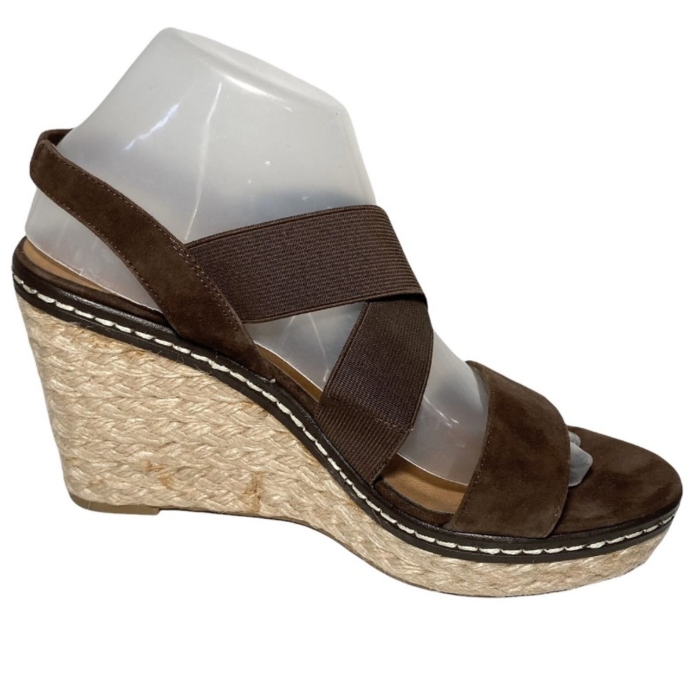 Franco Sarto Dark Brown Wedge Sandals